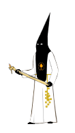 Uniforme nazareno de la Venerable Hermandad de Nuestra Señora de los Dolores y las Santas Marías